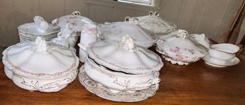 Large Lot Of Various Fine China Tabletop, Including Limoges, Johnson Bros England And Silesia, Vari