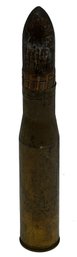 1941 WWII - 37mm M17 Brass Shell With Projectile, 12.5'L