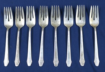 Eight (8) Pieces Gorham Sterling 1930 Salad Forks - 9.33 Ozt