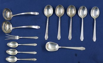 Twelve (12) Assorted Pieces Of Gorham Sterling Design Of 1930 - See List