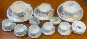 22 Pcs Vintage Child's Tea Set And 3 Other Cups & Saucers