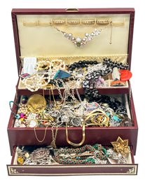 Huge Costume Jewelry Lot - Rings, Pins, Necklaces, Earrings, Trifari, Napier, Diva, SaraCov, Miriam Haskell, 6