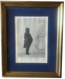 Matted & Framed Etching Of Court Justice 'The Honorable Levi Woodbury' (1789-1851), 9' X 11'H