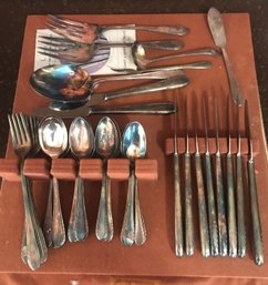 57 Pcs - Holmes & Edwards Vintage Silver Plate Flatware