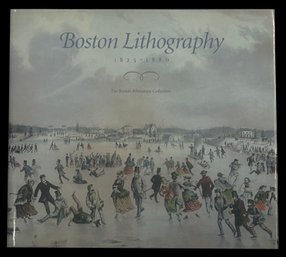 1991 Author Signed 'Boston Lithography 1825-1800' By Sally Pierce & Catharine Slautterback, 11.5' X 10.5'H