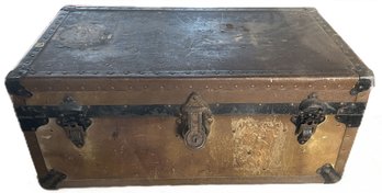 Antique ROGERS Flat Top Cargo Trunk, 31' X 17.25' X 13.5'H