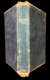 Antique 19thC Leather Bound Bible Belonging To Elizabeth Pepperrell Frost (1755-1843) 6' X 8'H