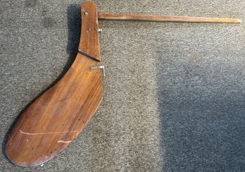 Vintage LARGE Wooden Rudder For A Laser Sailboat, 46.5' X 17.5' (Rudder) & Handle 48'L