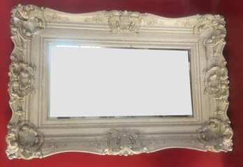 Vintage Cast Plaster Over Wood Framed Mirror, 34.5' X 23'H