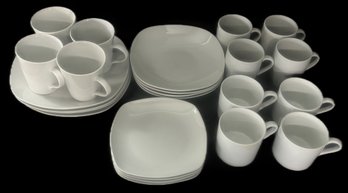 24 Pcs Gallery Tabletops Quinto Plates, Bowls And Mugs