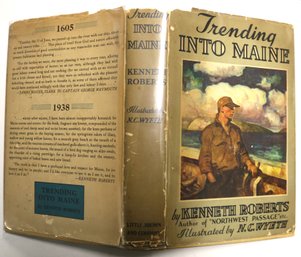 1938 Book 'trending Into Maine' - Roberts - Illustrated By N. C. Wyeth