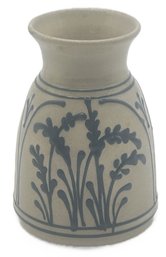 Vintage  Hand Painted Pottery Vase, By Cornish Hill Pottery, Wolfeboro NH, 4' Diam. X5.75'H