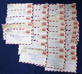 Over Thirty Letters Home From A Soldier Stationed In South Korea - 1957