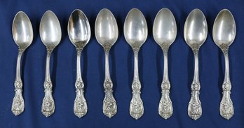 8 Pcs Reed & Barton .925 - Francis 1 Style - Sterling Silver Tablespoons  - 711/4' L - Weight:  15.84 Ozt