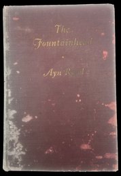 1943 Early Printing 'The Fountainhead' By Ayn Rand, NO Jacket, 5.75' X 8.25'