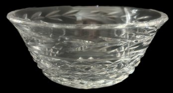 Vintage Waterford Lead Crystal Nut Bowl, 5.25' Diam. X 2.25'H