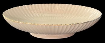 Vintage Lenox Porcelain Oval Footed Fruit Bowl, 13.5' X 7' X 3'H