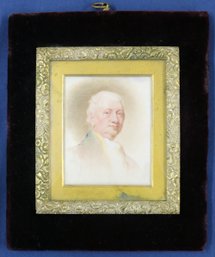 Miniature Portrait On Ivory Of Revolutionary War General Henry Knox By Edward Miles (1752-1828)