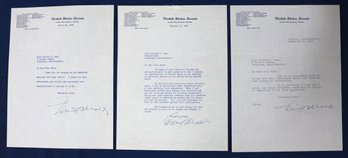 Four Autographed Letters From Senator David I. Walsh Plus 1 Other Autograph By Walsh - 1938-1938