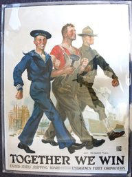World War One Poster: ' Together We Win' By James Montgomery Flagg