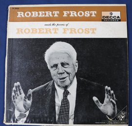 Four Record Albums (3 Different) Of Robert Frost Reading His Poetry - All 33 1/3
