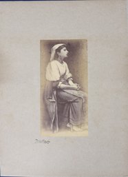 Photograph Of A Work By William Morris Hunt (1824-1879) Signed On Front And Note On Back By Hunt