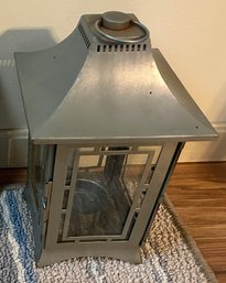 Metal Pillar Candle Porch Lantern - 6.5 X 11'