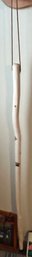 Wooden Walking Stick With Leather Thong Handle With Pyro Embossed 'NANA' And Cat Paws - 1' X 50'