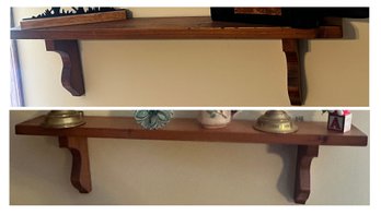 2 Pcs Matched Pair Wall Shelf - 25 X 4 X 7'