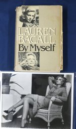 1978 Book: 'By Myself' By Lauren Bacall - Plus A Photo Of Bacall