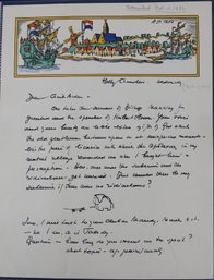1932 Letter Signed By HENDRIK WILLEM VAN LOON, Dutch-born American Author, Journalist And Illustrator
