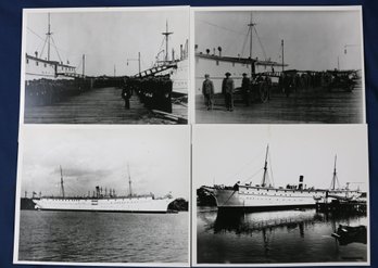 Group Of Seven Photographs Related To The 'spanish War' And William Lowell Hill - Decorated Naval Officer