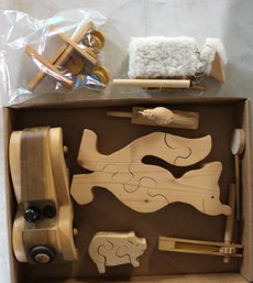 Wooden Toy Lot - See Photographs