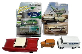 5 Pcs Collector's Cars, 2-New Unopened