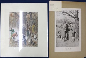 Two AB Frost Prints - 'Smokin Out The Possum 1905' And 'The Last Match' From Collier's Weekly
