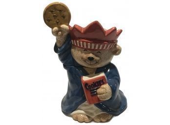 Vintage Ceramic Liberty Teddy Bear Cookie Jar