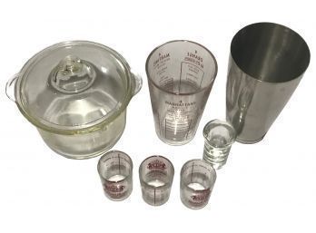 7 Pc Set Vintage Barware