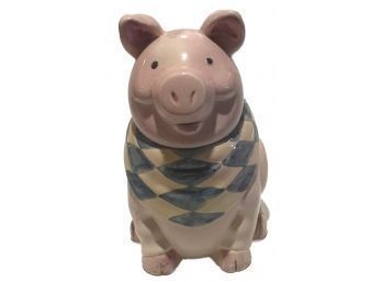 Classic BBQ Kerchief Clad Pig Cookie Jar