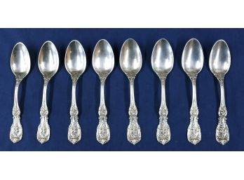 Eight - Reed & Barton Francis 1 Style Sterling Silver Teaspoons - Weight:  8.50 Ozt