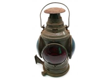 Vintage Dressel Kerosene Railroad Switch Lantern - Complete With Mounting Bracket And Burner