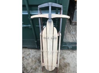 Vintage Snow Sled With Great Patina