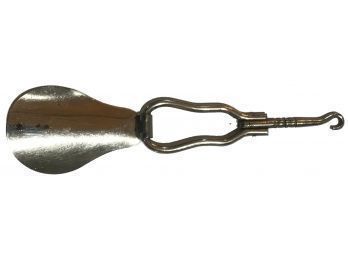 Antique Folding Shoe Horn And Button Hook, Patented 1915