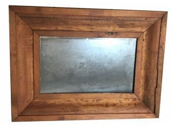 Antique Ogee Pine Mirror