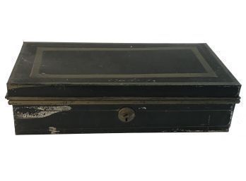 Antique Cash Or Document Box