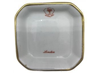 Vintage Hotel Ashtray London Hotel 'Le Coq D'or', Rocklite Dunn Bennett, Burslem England,