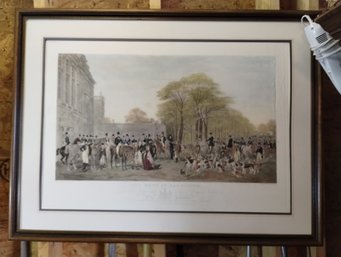 Steel Engraving By William Giller - The Meet At Badminton - Painted By William & Henry Barraud