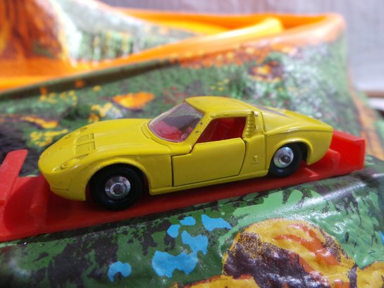 Lesney - 1960's Vintage  #33 Lamborghini  Miura - Yellow With Red Interior Matchbox Series