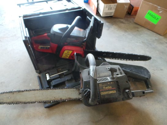 Lot # 10 - 2 Craftsman Chainsaws --see Pics- Untested