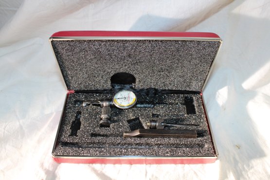 Starrett Last Word Dial Test Indicator - Missing Some Attachments, Gauge Still Works - See Pics