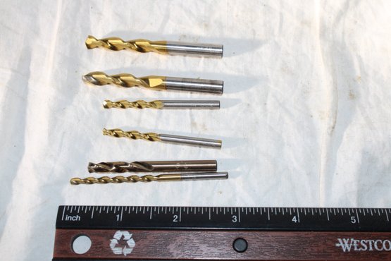 6 Carbide Tip Drill Bits - Various Sizes - Power Tools Accessories